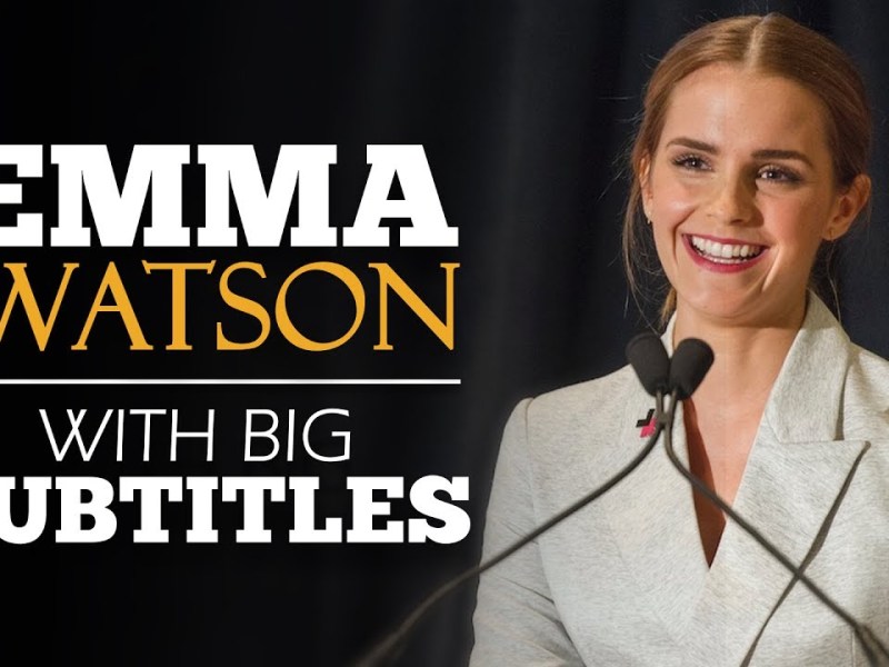 Learn About Gender Equality With Emma&nbsp;Watson